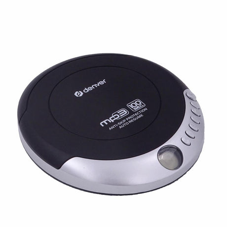 Denver DMP-391 Bærbar CD Afspiller m. Genoptagelsesfunktion & Høretelefoner - Sort