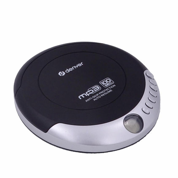 Denver DMP-391 Bærbar CD Afspiller m. Genoptagelsesfunktion & Høretelefoner - Sort