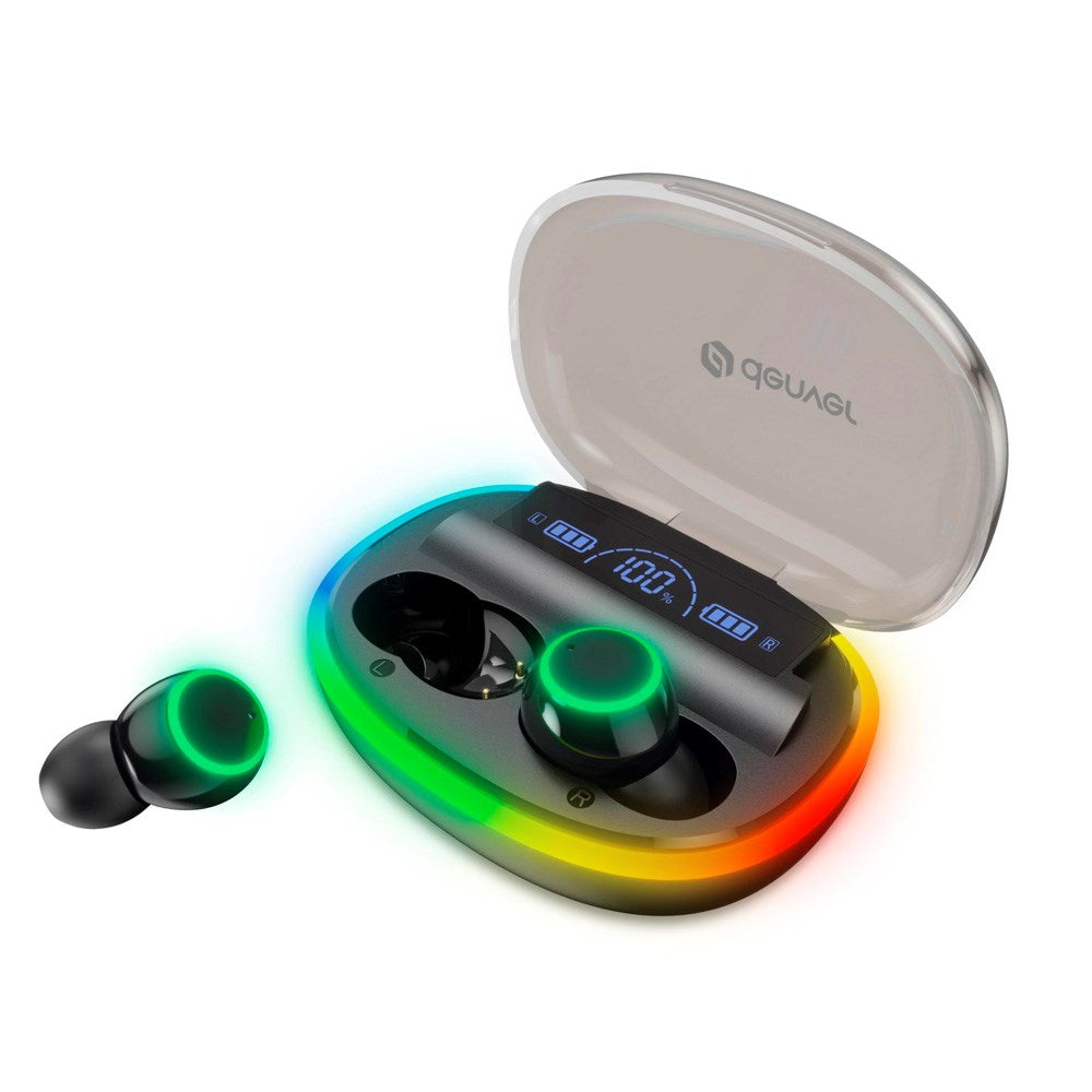 Denver True Wireless Høretelefoner m. Lyseffekt - In-Ear - Sort