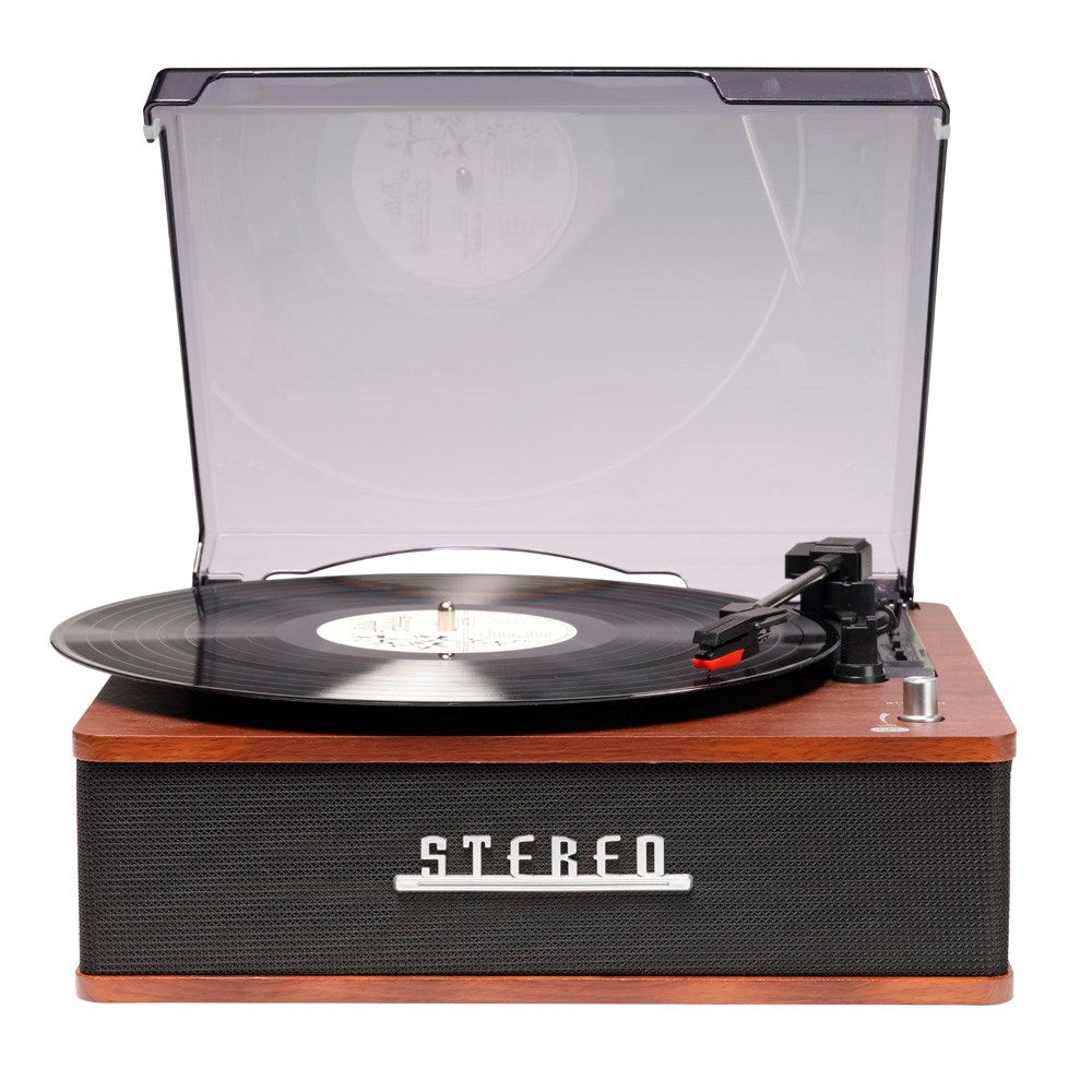 Denver VPB-262 Retro Pladespiller m. Bluetooth & 2 x 20W Indbyggede Højtalere - Sort / Brun