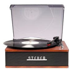 Denver VPB-262 Retro Pladespiller m. Bluetooth & 2 x 20W Indbyggede Højtalere - Sort / Brun