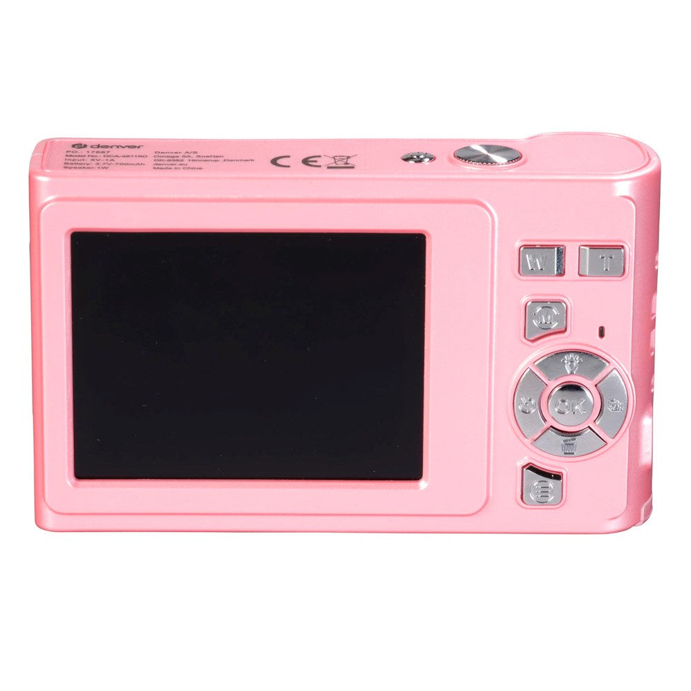 Denver Digital Kamera - 5 Megapixel & 2.8" LCD Skærm - Lyserød
