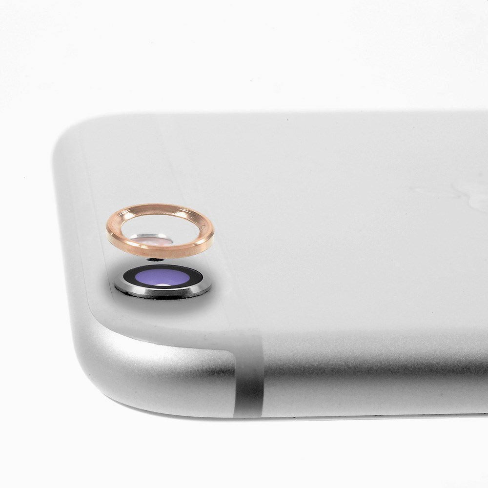 iPhone 6 Plus / 6s Plus Bagkameralinse Metal Beskyttelses Ring Rose Gold