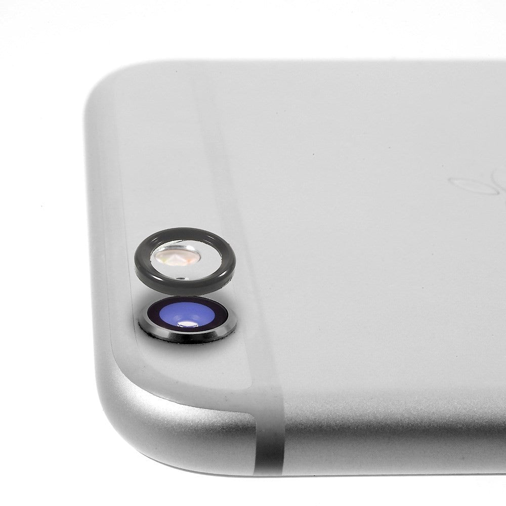 iPhone 6 Plus / 6s Plus Bagkameralinse Metal Beskyttelses Ring Space Grey
