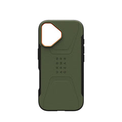 iPhone 17 UAG Civilian Cover - MagSafe Kompatibel - Grøn / Orange