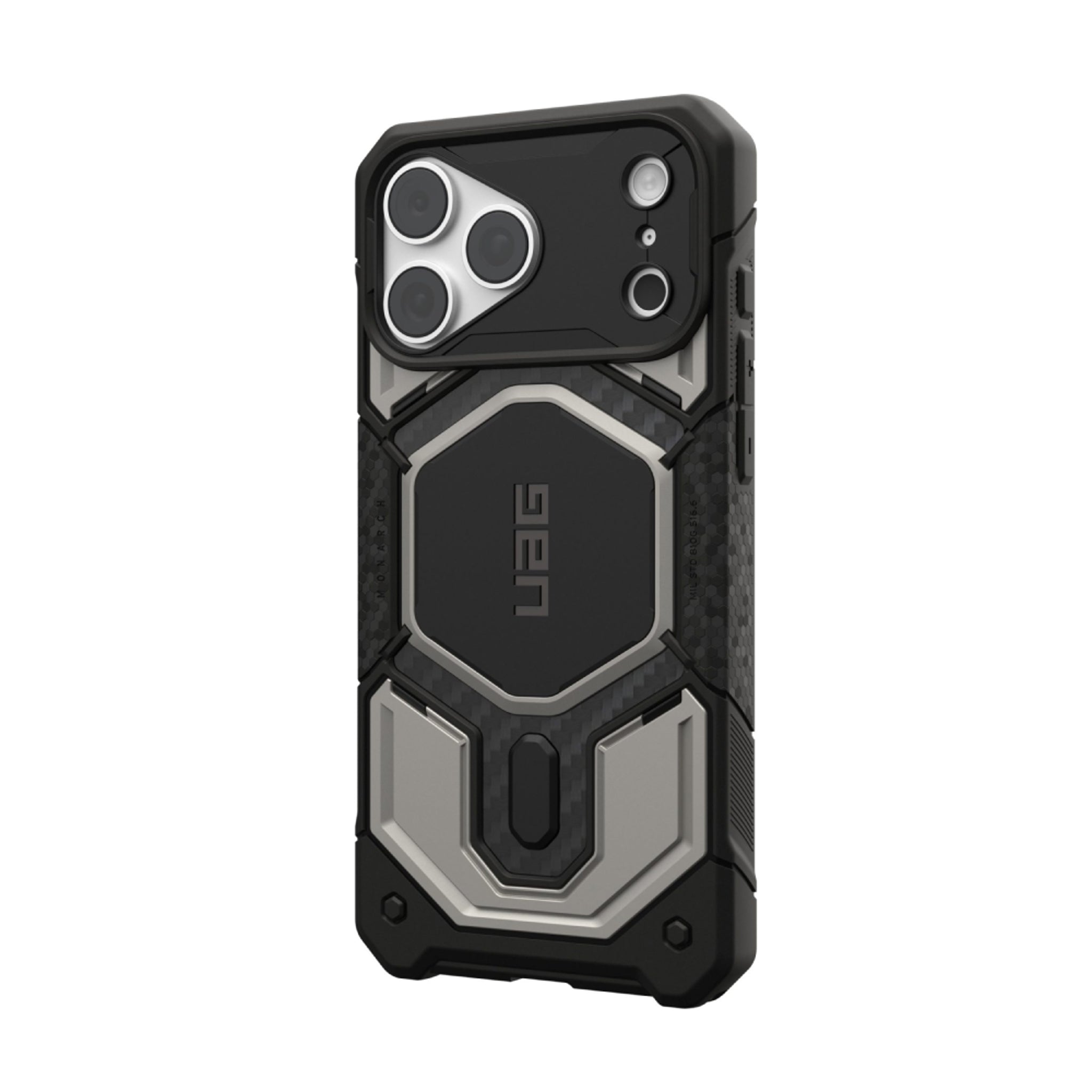 iPhone 18 Pro Max / 17 Pro Max UAG Monarch Pro Cover - MagSafe Kompatibel - Titanium