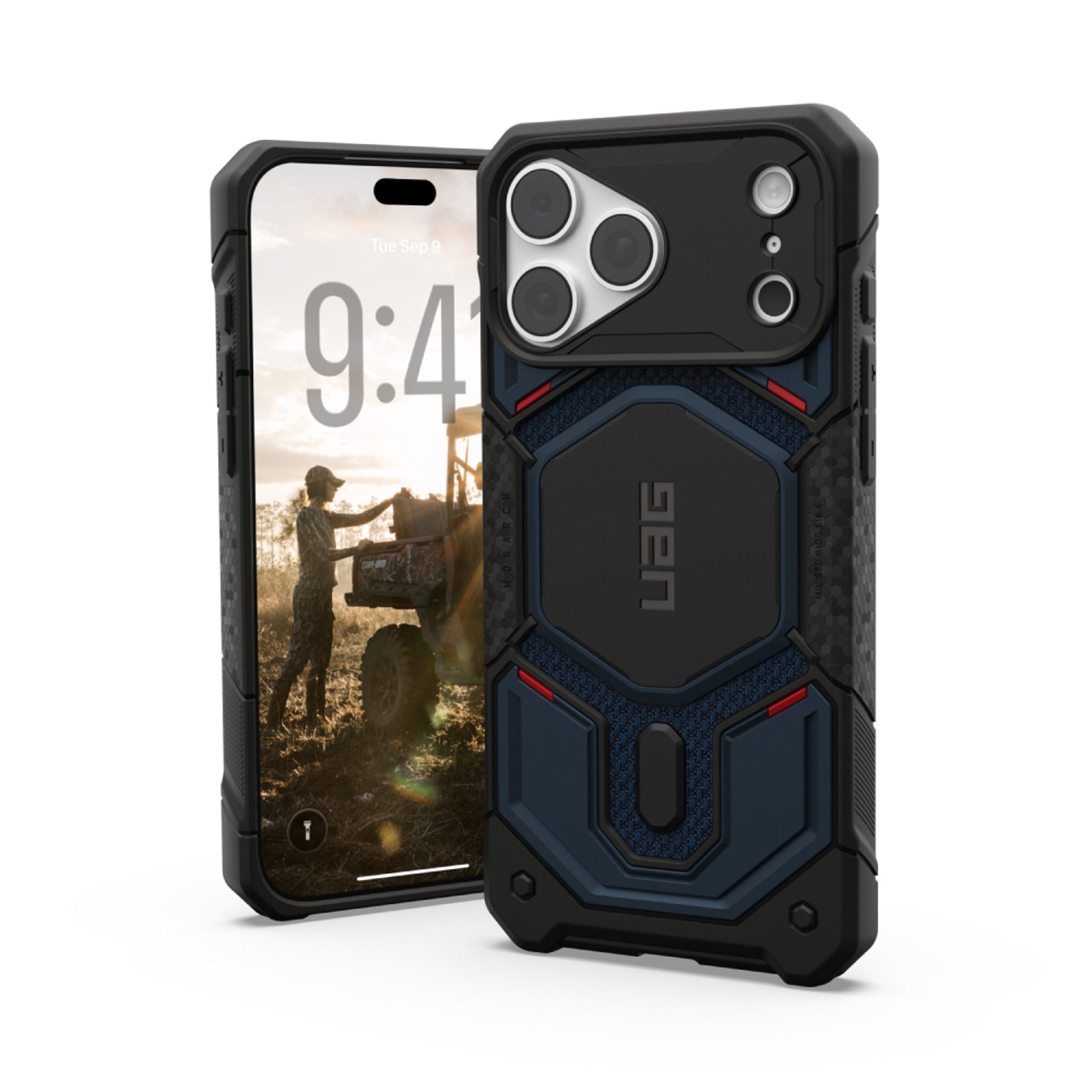 iPhone 18 Pro Max / 17 Pro Max UAG Monarch Pro Cover - MagSafe Kompatibel - Kevlar Mallard