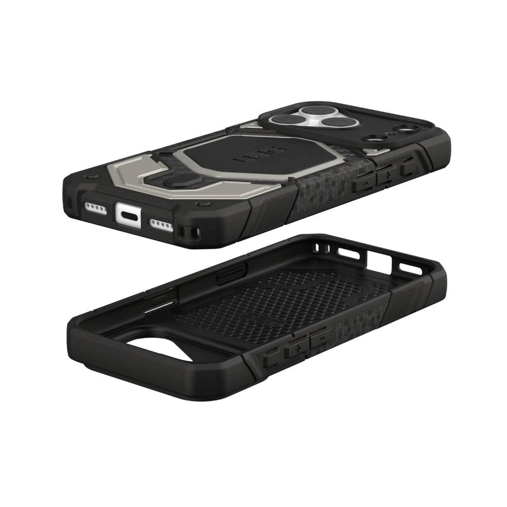 iPhone 18 Pro / 17 Pro UAG Monarch Pro Cover - MagSafe Kompatibel - Titanium