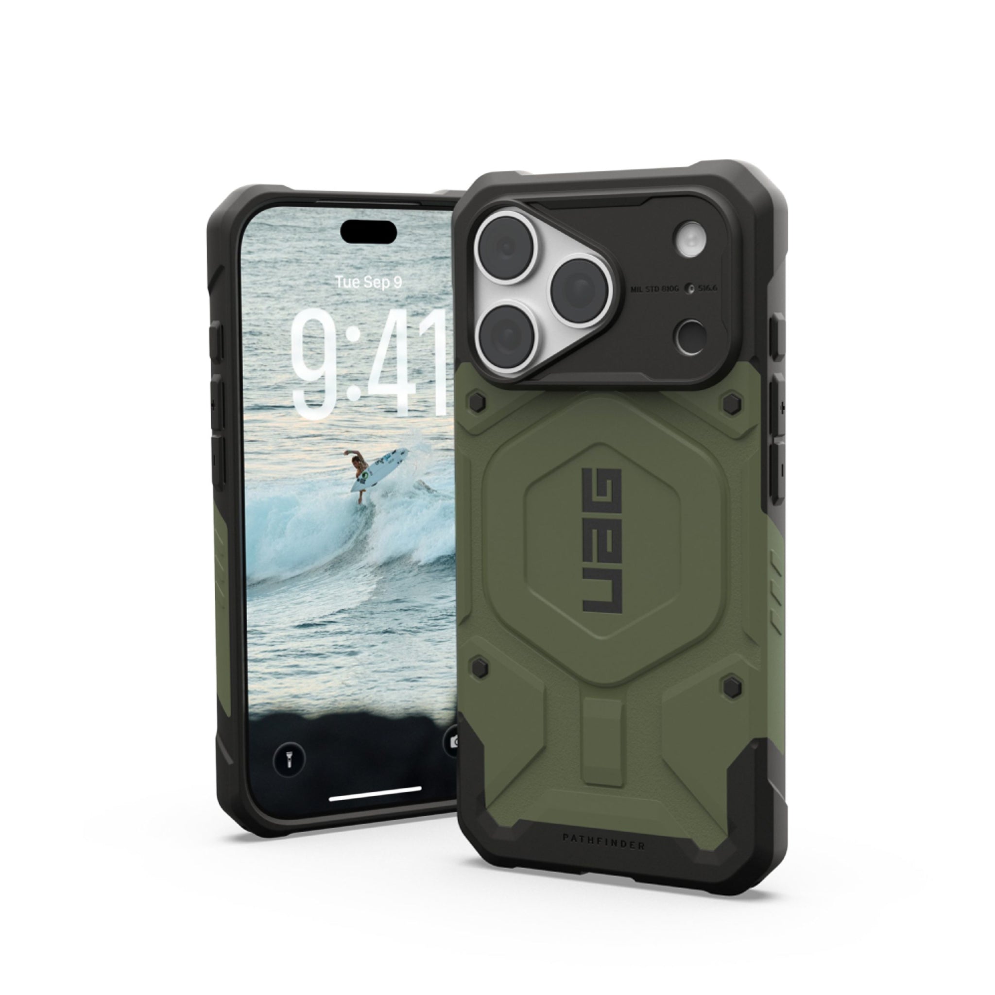 iPhone 18 Pro / 17 Pro UAG Pathfinder Cover - MagSafe Kompatibel - Grøn