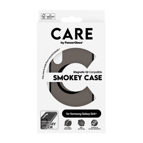 CARE by PanzerGlass Samsung Galaxy S24+ (Plus) FLAGSHIP Urban Combat Case - MagSafe Kompatibel - Smokey / Black
