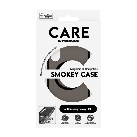 CARE by PanzerGlass Samsung Galaxy S24+ (Plus) FLAGSHIP Urban Combat Case - MagSafe Kompatibel - Smokey / Black