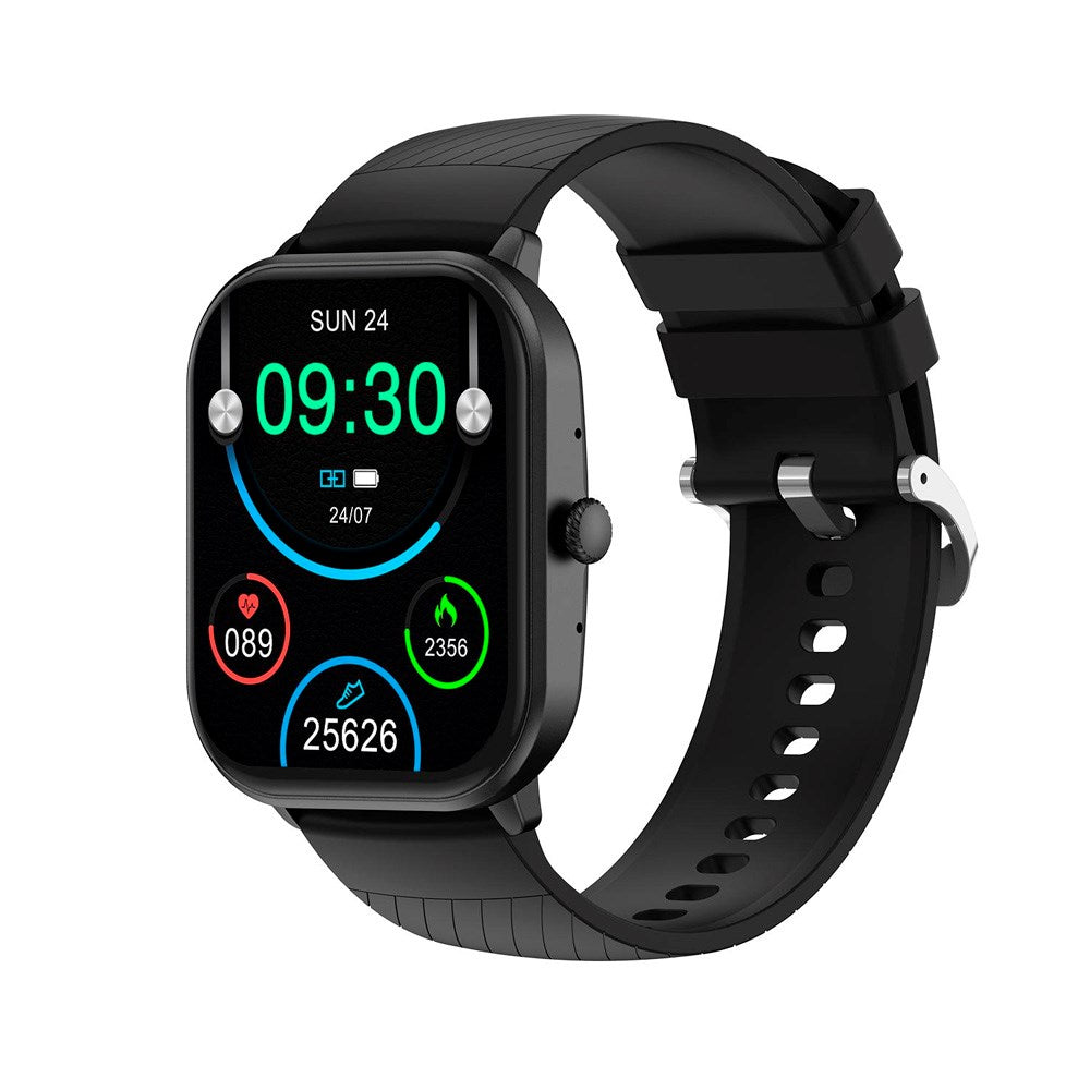 Denver SWC-187 Bluetooth Smartwatch m. Sundhedstracking & Stemmekontrol - Sort