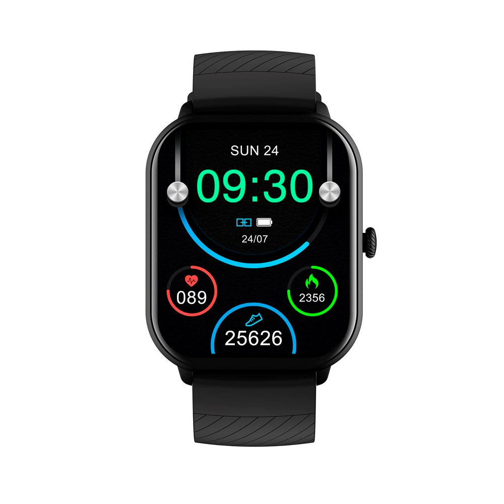 Denver SWC-187 Bluetooth Smartwatch m. Sundhedstracking & Stemmekontrol - Sort
