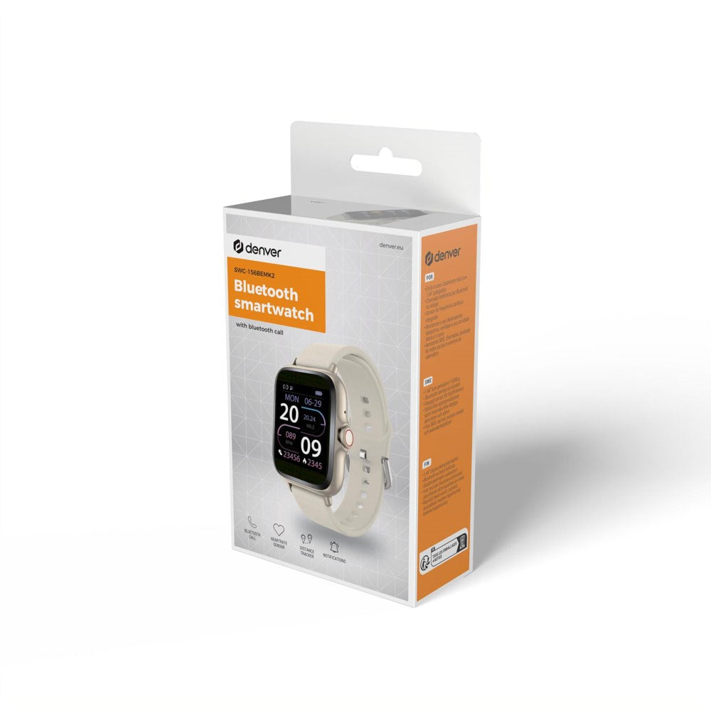 Denver SWC-156BEMK3 Bluetooth Smartwatch - Beige - (DEMO)
