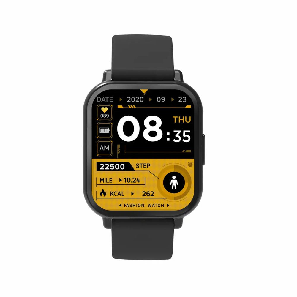 Denver SWC-176B Smartwatch m. Søvn- og Fitnesstracker - Silikone Rem - Sort