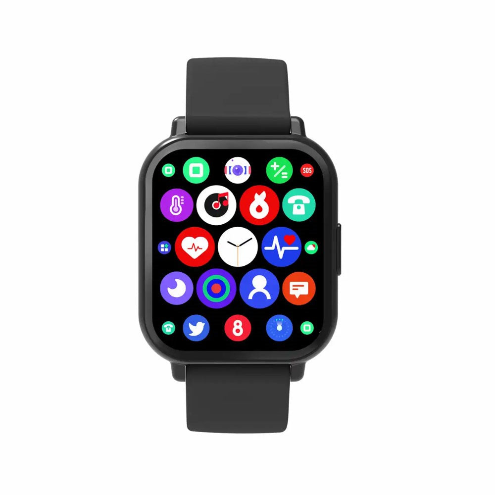 Denver SWC-176B Smartwatch m. Søvn- og Fitnesstracker - Silikone Rem - Sort