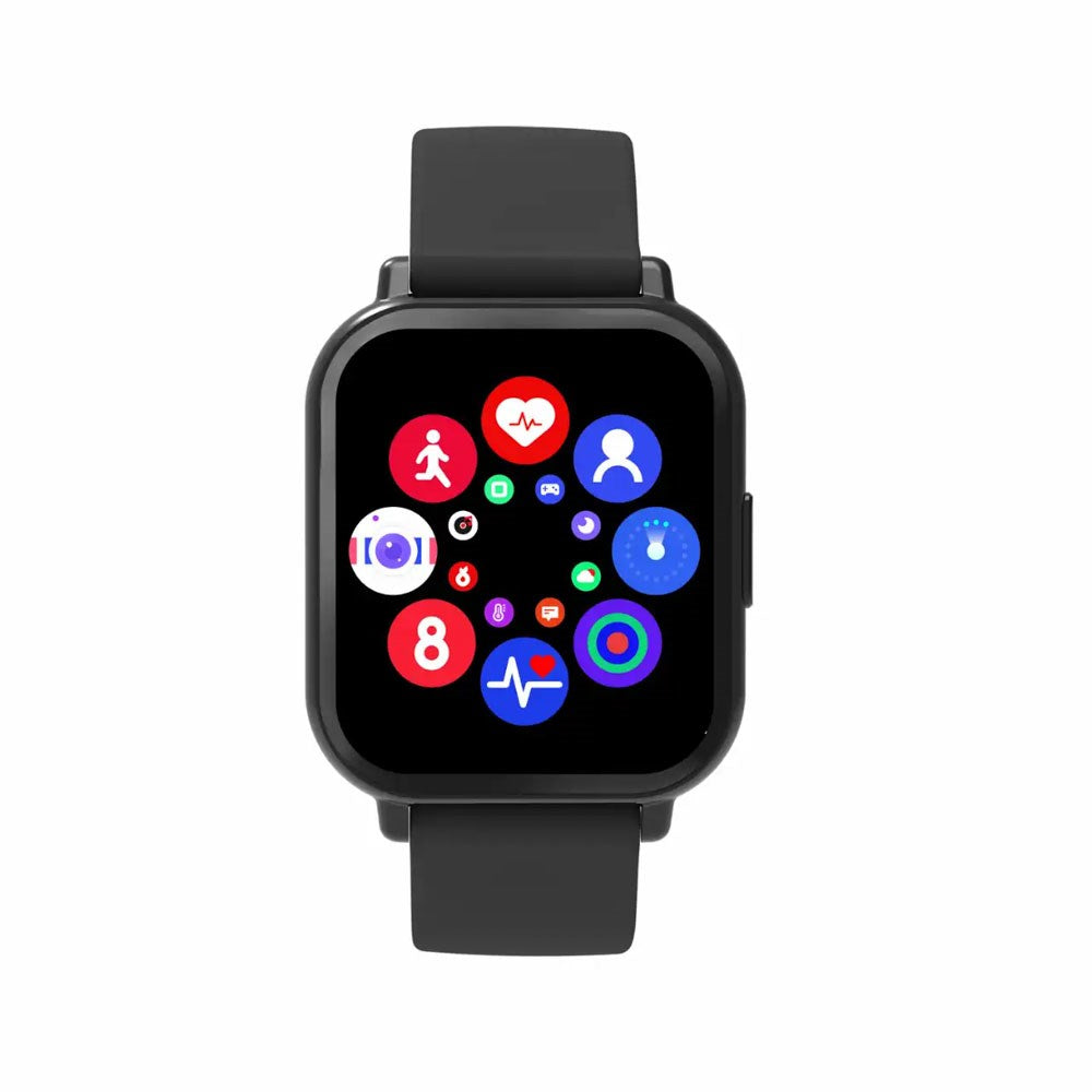 Denver SWC-176B Smartwatch m. Søvn- og Fitnesstracker - Silikone Rem - Sort