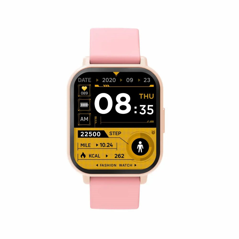 Denver SWC-176RO Smartwatch m. Søvn- og Fitnesstracker - Silikone Rem - Lyserød