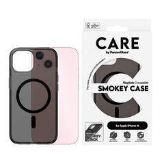 CARE by PanzerGlass iPhone 15 FLAGSHIP Urban Combat Case - MagSafe Kompatibel - Smokey / Black
