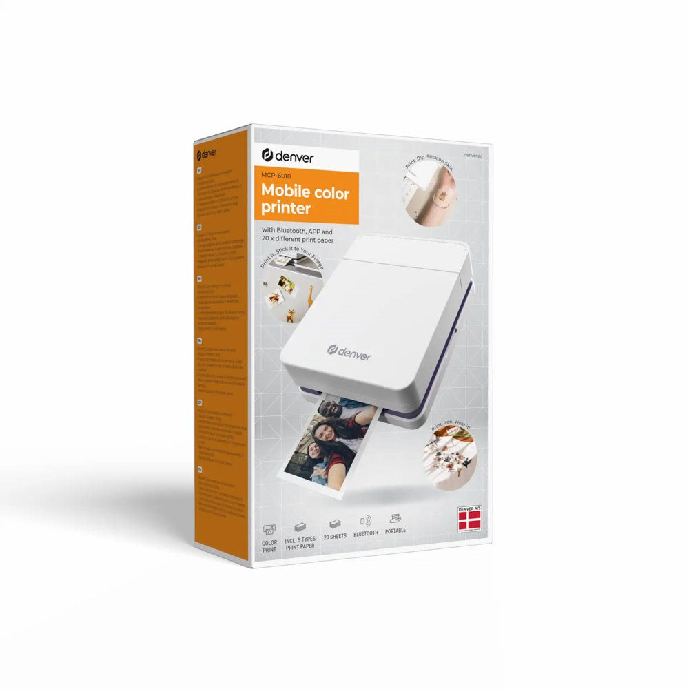 Denver MCP-6010 Bluetooth Printer - Hvid