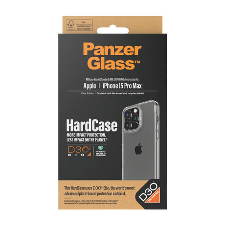 iPhone 15 Pro Max Cover PanzerGlass D3O Bio HardCase - Gennemsigtig