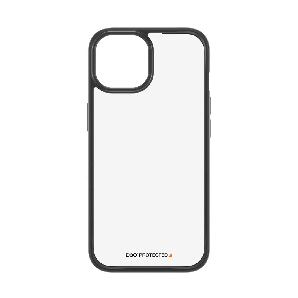 iPhone 15 Cover PanzerGlass D3O Bio ClearCase - Sort Kant