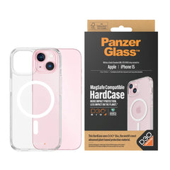 iPhone 15 Cover PanzerGlass D3O Bio HardCase - MagSafe Kompatibel - Gennemsigtig