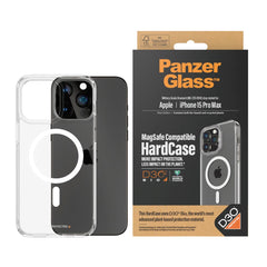 iPhone 15 Pro Max Cover PanzerGlass D3O Bio HardCase - MagSafe Kompatibel - Gennemsigtig