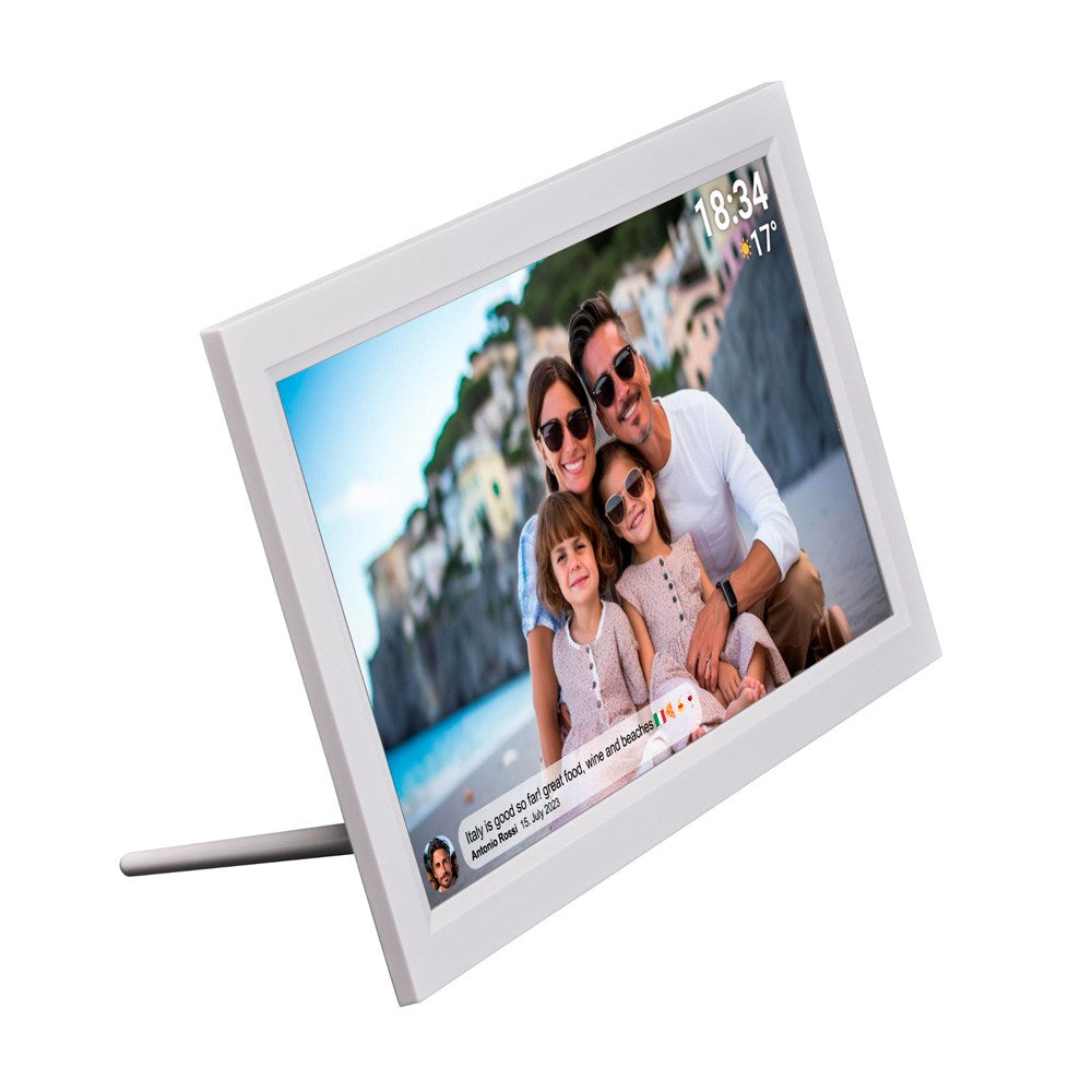 Denver HD Digital WiFi Fotoramme m. Frameo Fotosoftware - 15.6" / 16GB - Hvid