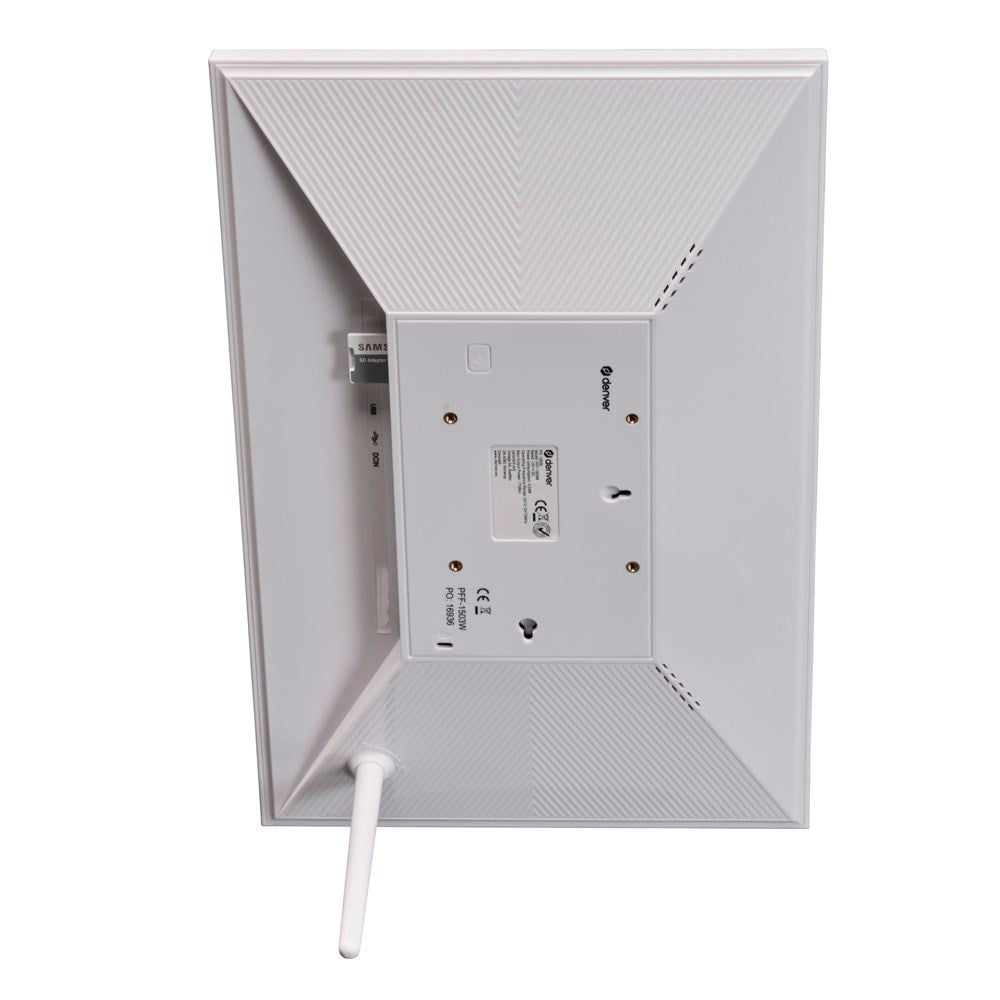 Denver HD Digital WiFi Fotoramme m. Frameo Fotosoftware - 15.6" / 16GB - Hvid