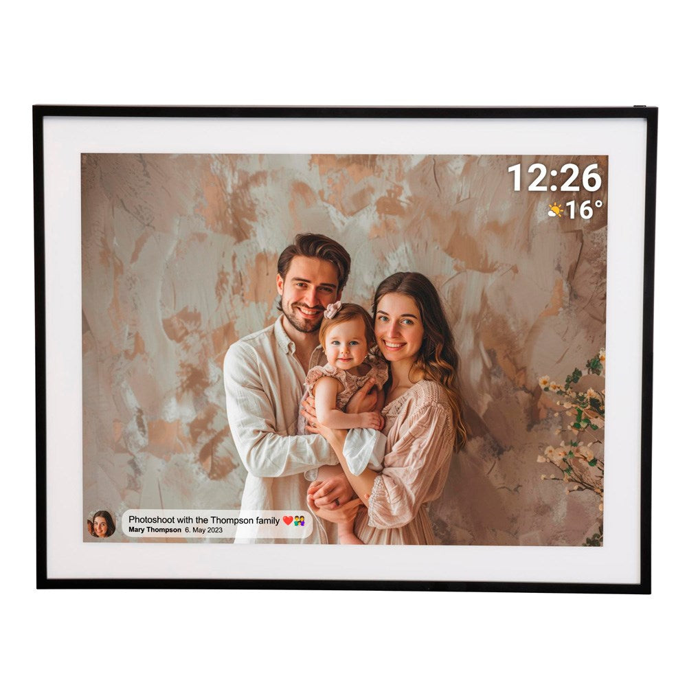 Denver HD Digital WiFi Fotoramme m. Frameo Fotosoftware - 19" / 32GB - Sort