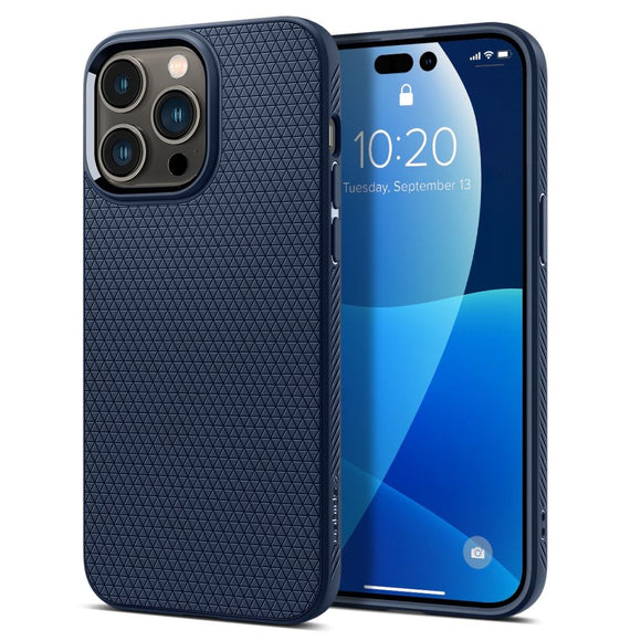 iPhone 14 Pro Spigen Liquid Air Cover - Blå