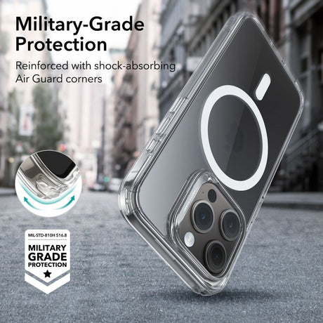 iPhone 15 Pro Max ESR Classic Hybrid Halolock Cover - MagSafe Kompatibel - Gennemsigtig