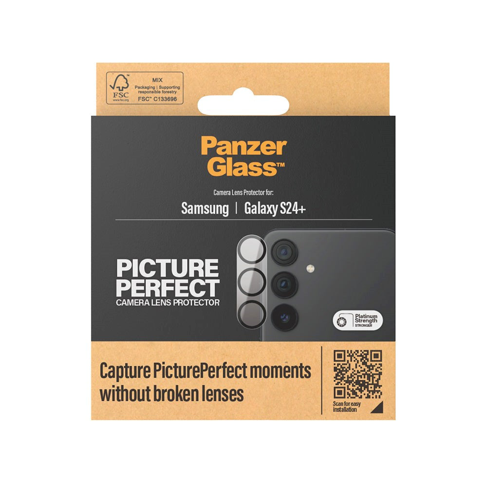 Samsung Galaxy S24+ (Plus) PanzerGlass PicturePerfect - Kamerabeskyttelse - Gennemsigtig / Sort