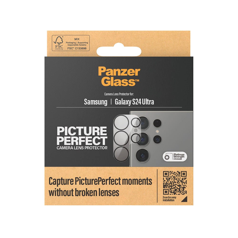 Samsung Galaxy S24 Ultra PanzerGlass PicturePerfect - Kamerabeskyttelse - Gennemsigtig / Sort