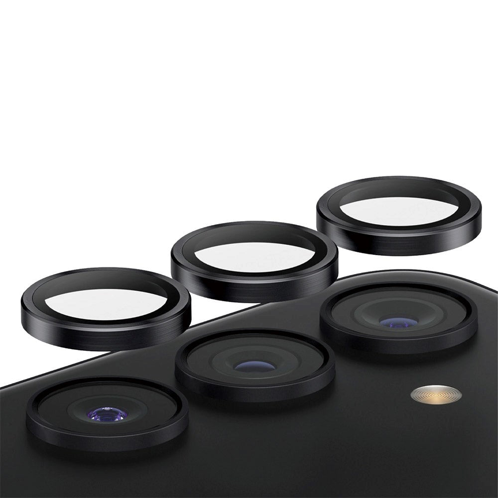 Samsung Galaxy S24 / S23 / S23+ (Plus) PanzerGlass Hoops - Kamerabeskyttelse - Gennemsigtig / Sort