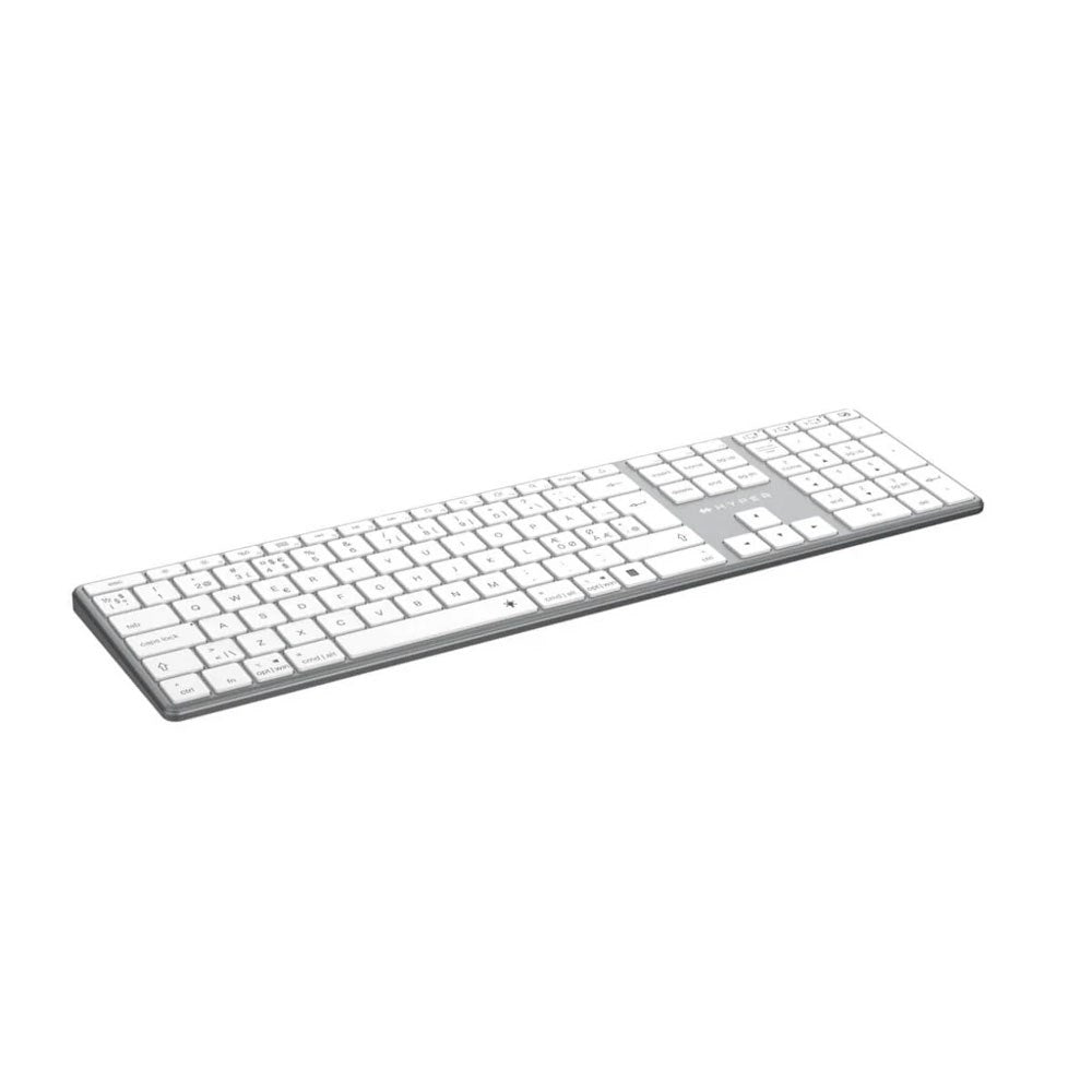 Hyper Hyperspace Bluetooth Tastatur m. Nordisk Layout - Hvid