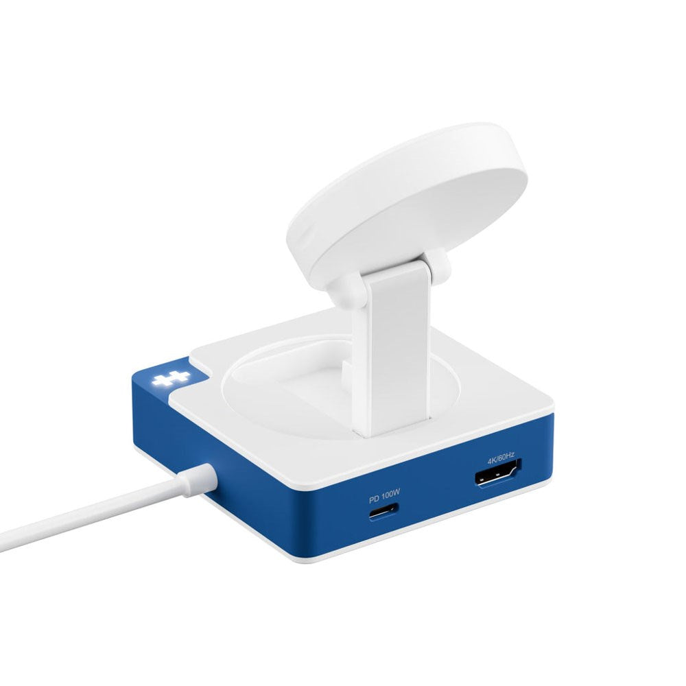 Hyper HyperDrive Flex MagCharge USB-C Docking Station - Hvid / Blå