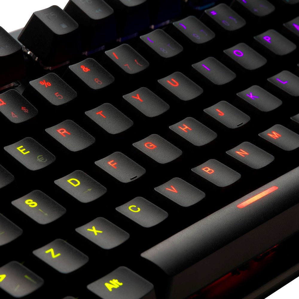 Denver GKK-330 Mekanisk Gaming Tastatur m. USB-Kabel & RGB-Lys - Nordisk Layout - Sort