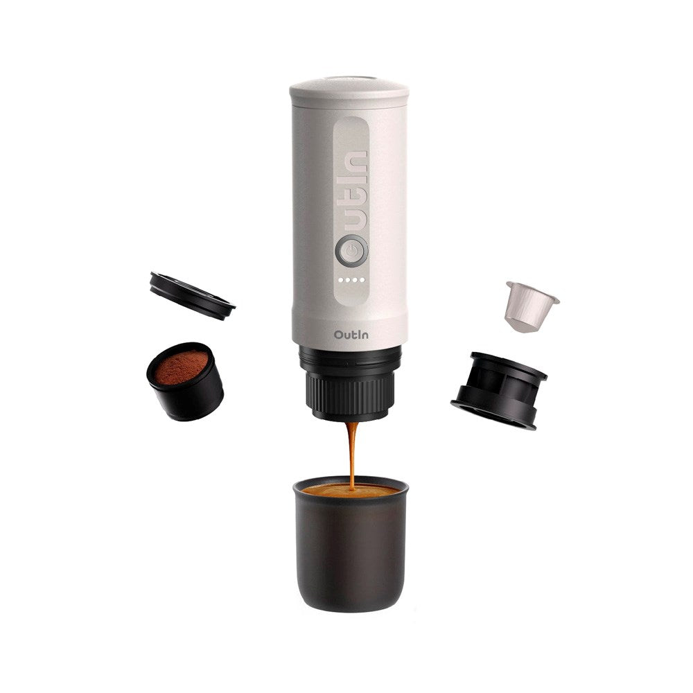 OutIn Nano Bærbar Espressomaskine - Pearl White