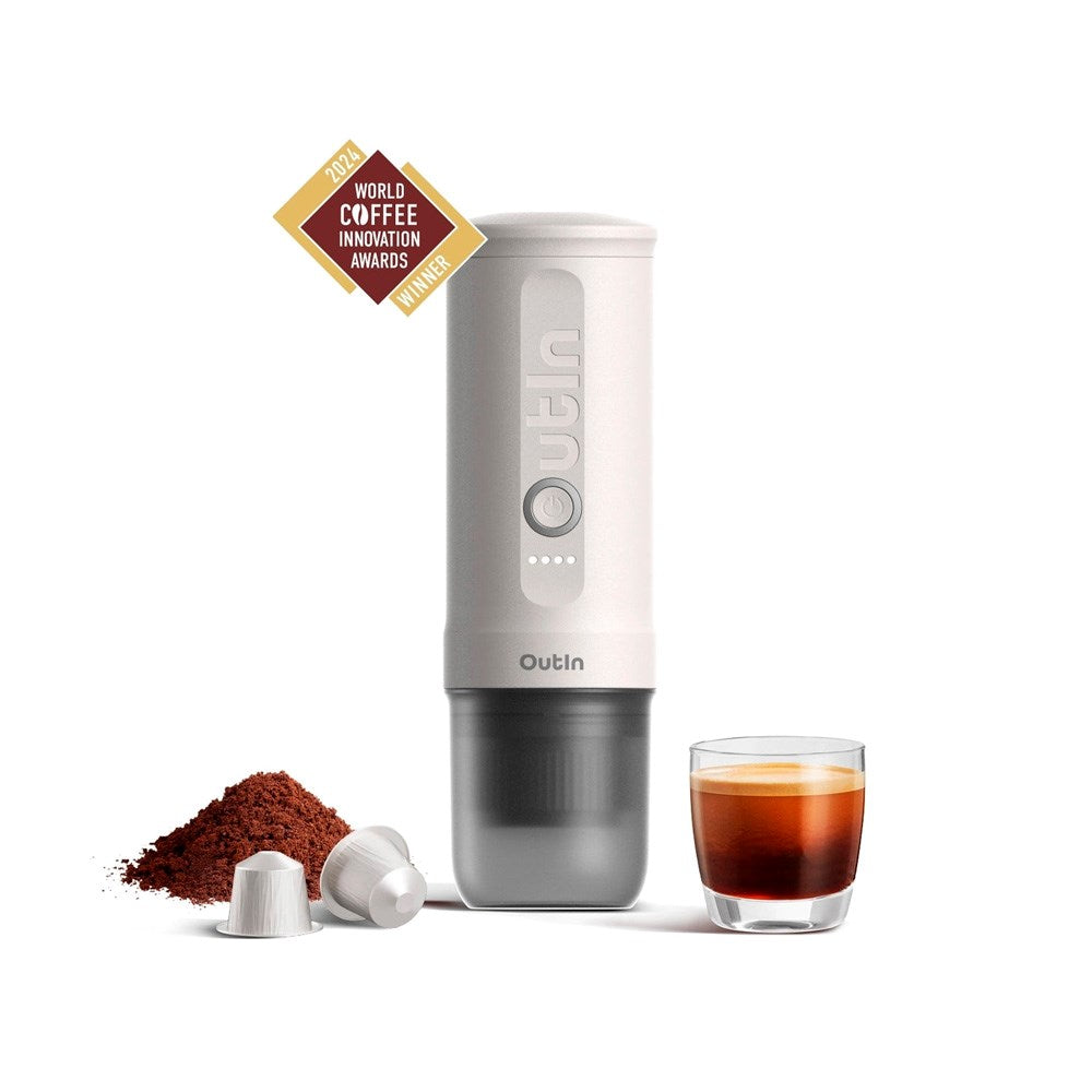 OutIn Nano Bærbar Espressomaskine - Pearl White