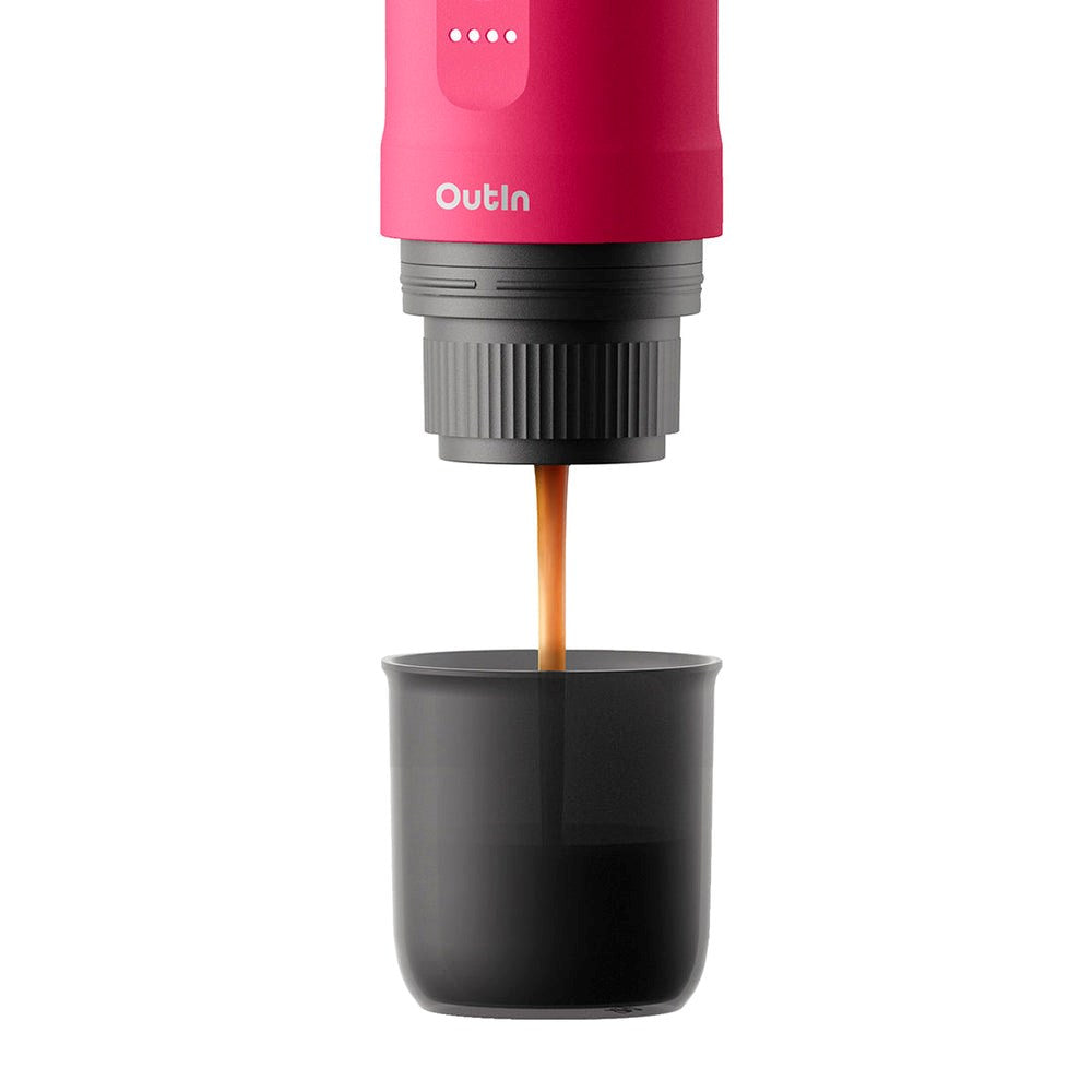 OutIn Nano Bærbar Espressomaskine - Fuchsia Pink