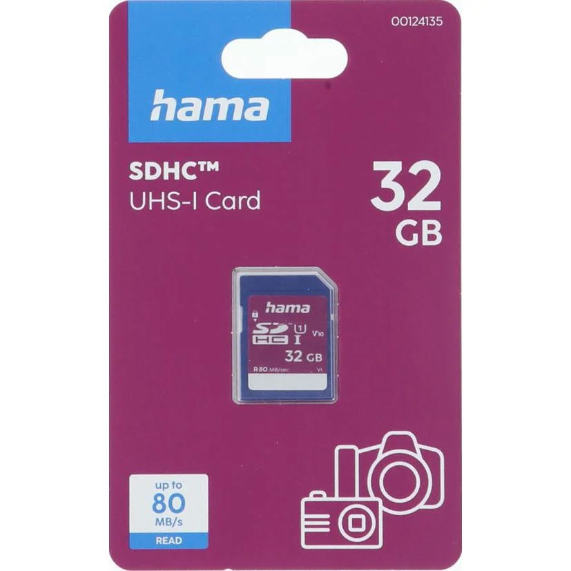 HAMA SDHC-Hukommelseskort 80MB/s - 32GB