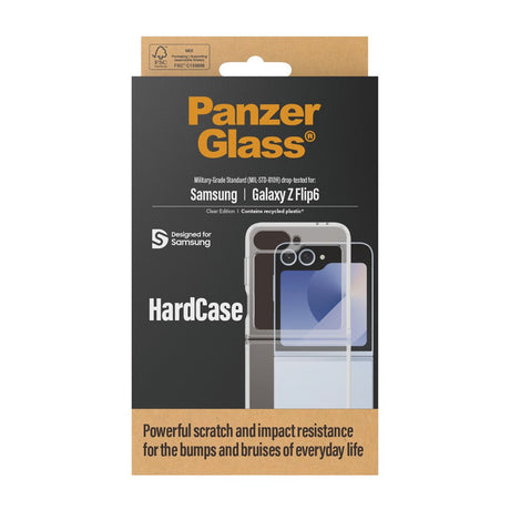 Samsung Galaxy Z Flip7 FE / Flip6 Cover PanzerGlass HardCase Antibakteriel - Gennemsigtig