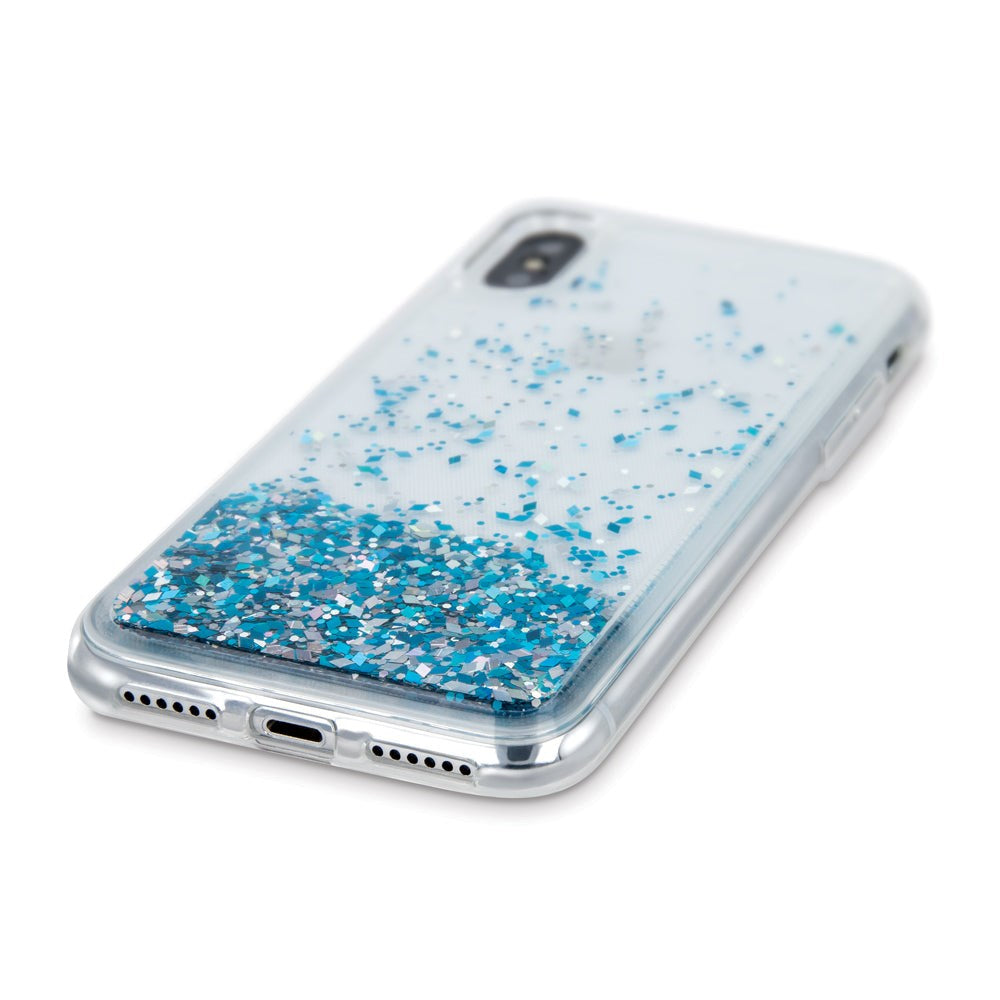 Samsung Galaxy S23 Gennemsigtigt Glimmer Cover - Blå