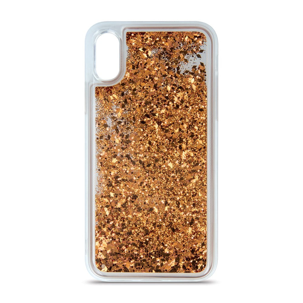 Samsung Galaxy S23 Ultra Gennemsigtigt Glimmer Cover - Guld