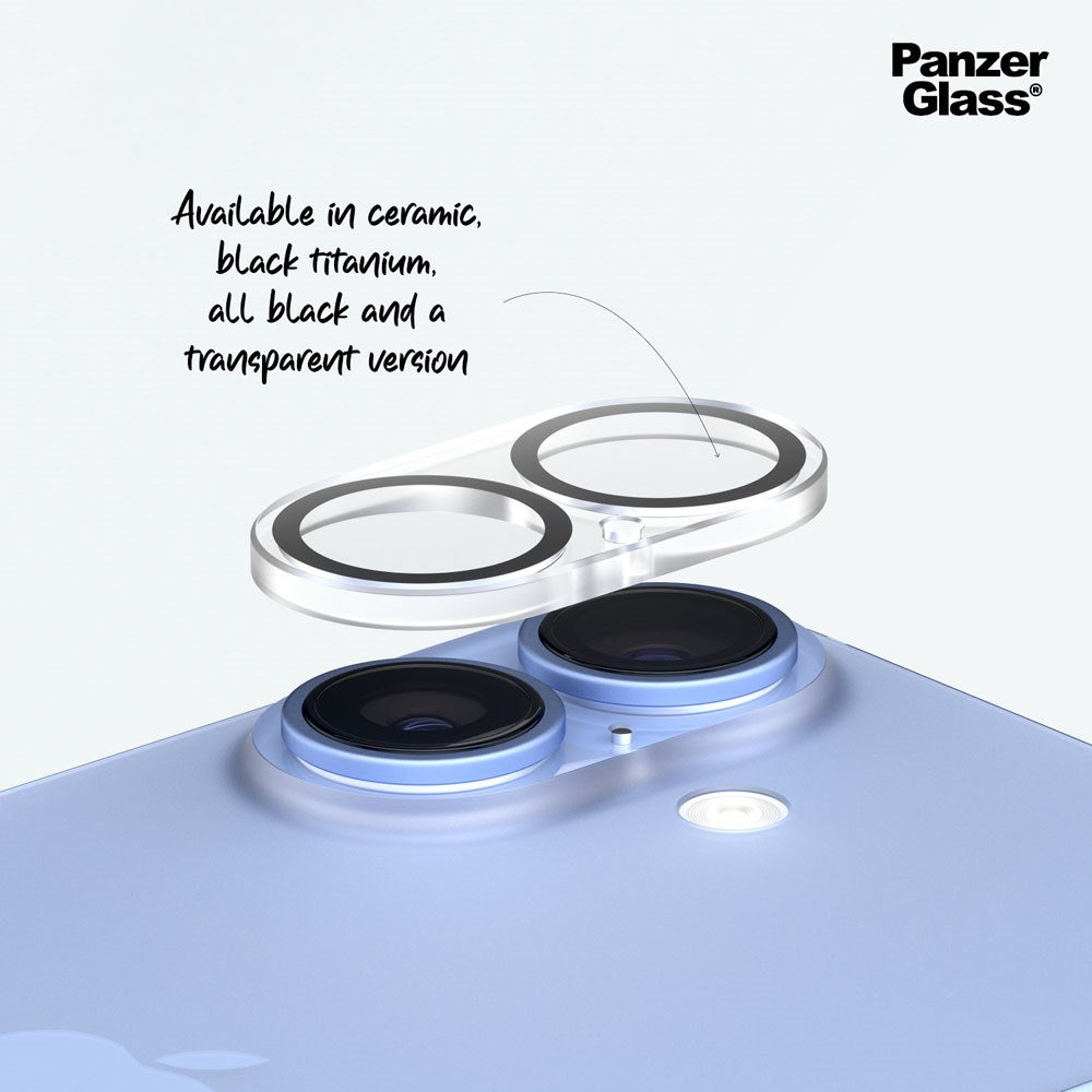 iPhone 16 / 16 Plus PanzerGlass Hoops - Kamerabeskyttelse - Gennemsigtig