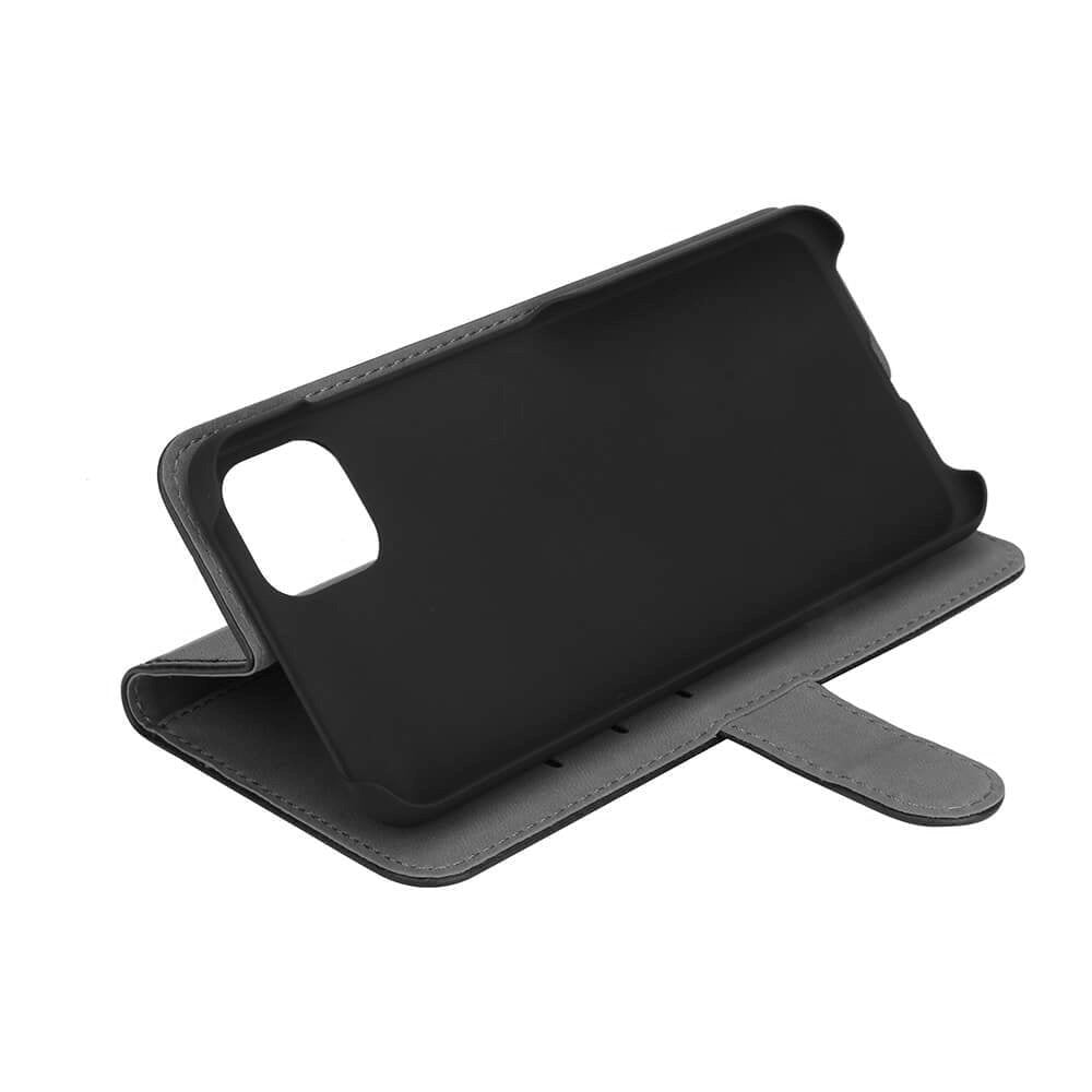 Samsung Galaxy A22 (5G) GEAR Leather Wallet Cover - Sort