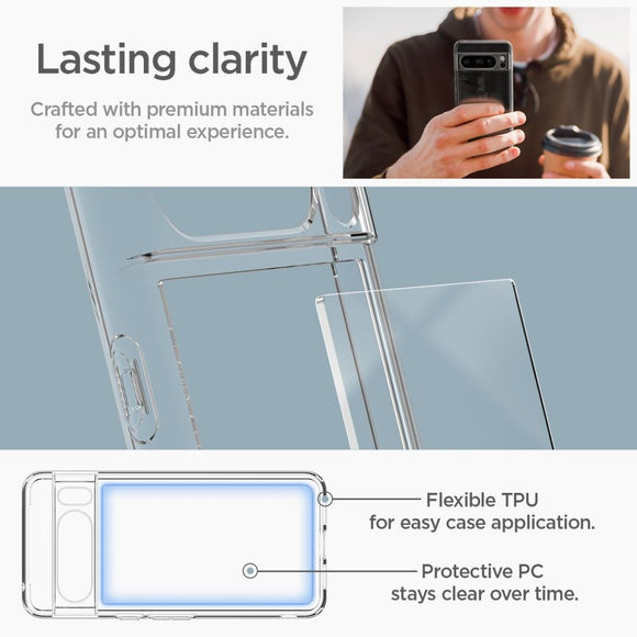 Google Pixel 8 Pro Spigen Ultra Hybrid Cover - Gennemsigtig