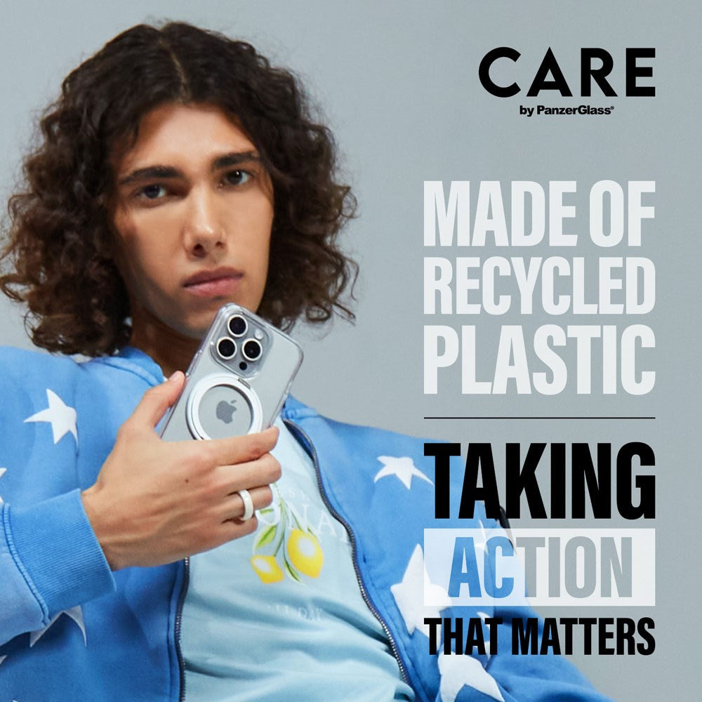 CARE by PanzerGlass iPhone 16 Pro Max Feature Kickstand Case - MagSafe Kompatibel - Transparent / Black